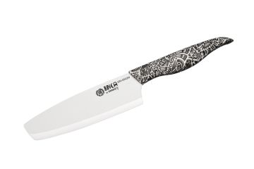 Samura INCA Nakiri keramický nůž 16,5 cm s čepelí z bílé zirkonie (SIN-0043W)