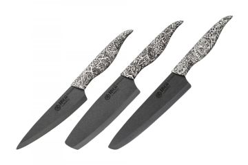 Samura INCA Set 3 keramických nožů (SIN-0220B) černý