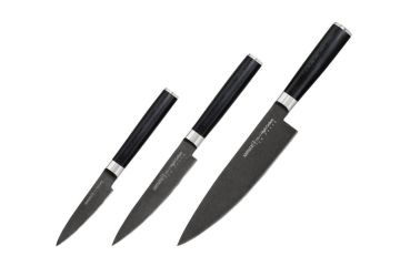Samura MO-V Stonewash Základní sada pro šéfkuchaře (SM-0220B)