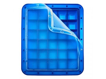 Lurch - Forma na led s průhledným víkem modrá - kostka 5x5cm 00240765