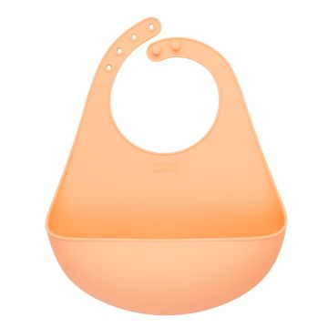 Lurch - dětský silikonový bryndák apricot