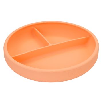 Lurch - dětský silikonový talíř apricot